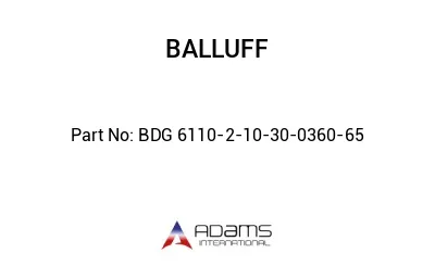 BDG 6110-2-10-30-0360-65									