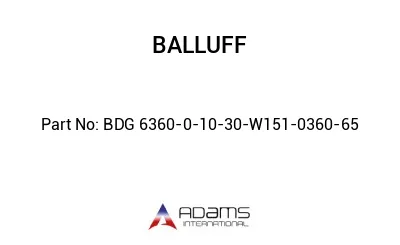 BDG 6360-0-10-30-W151-0360-65									
