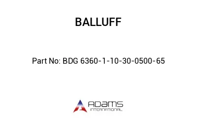 BDG 6360-1-10-30-0500-65									