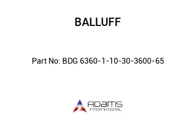 BDG 6360-1-10-30-3600-65									