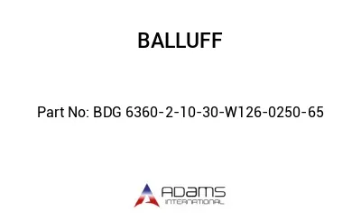 BDG 6360-2-10-30-W126-0250-65									