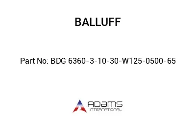 BDG 6360-3-10-30-W125-0500-65									