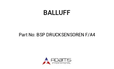 BSP DRUCKSENSOREN F/A4									